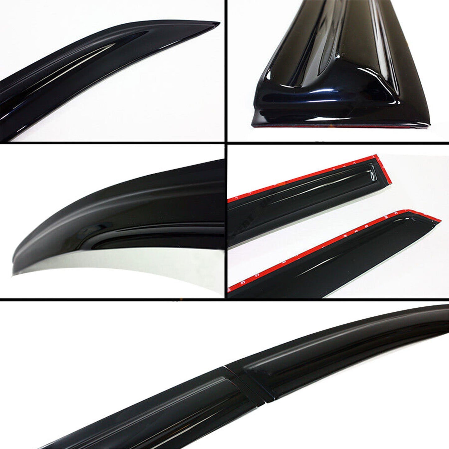 Smoke Side Window Visors Rain Guard Shade Deflector Replacement for 2009-2013 Toyota Corolla