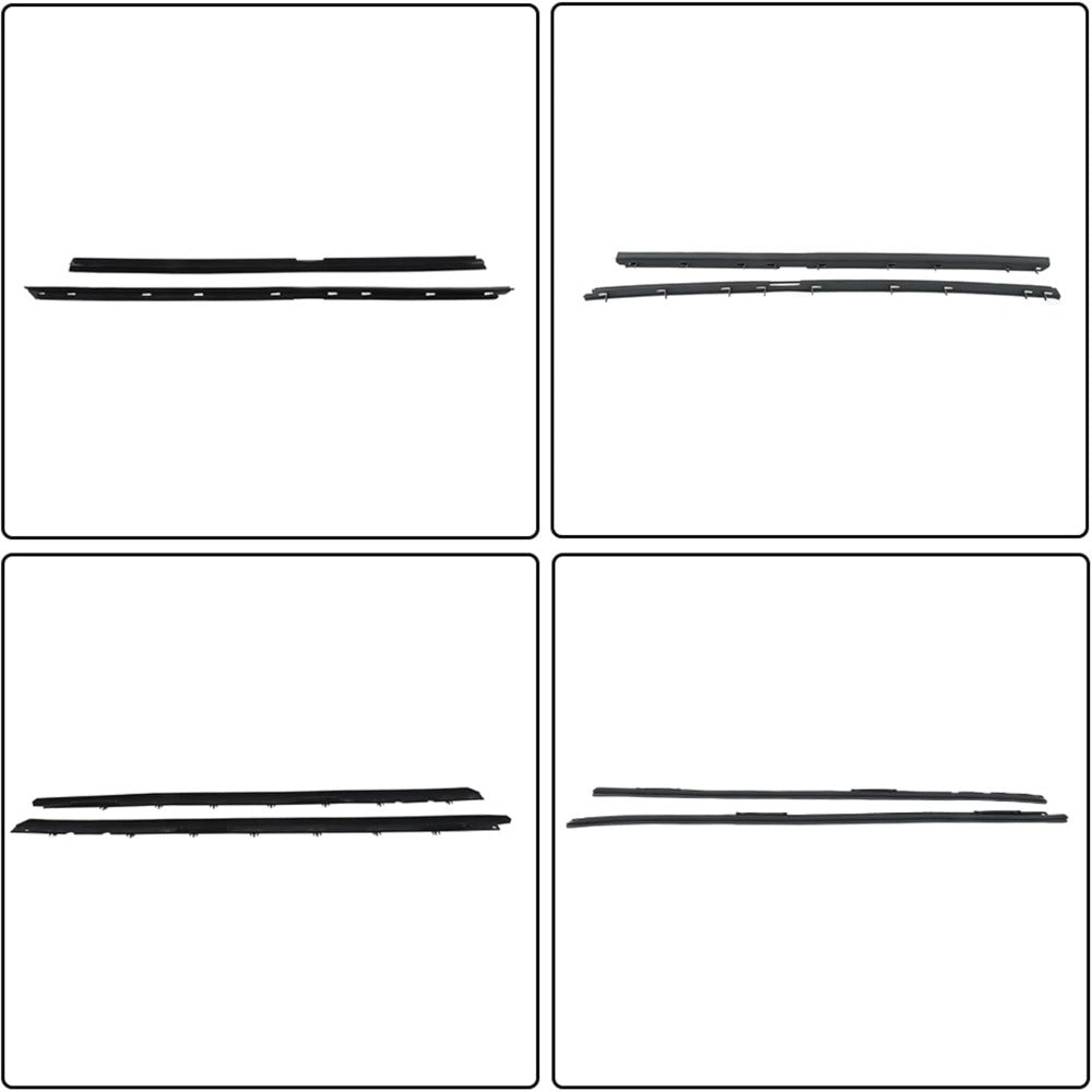 Window Weatherstrip Molding Kit for 1990-1996 Chevrolet Corvette, 4-Piece