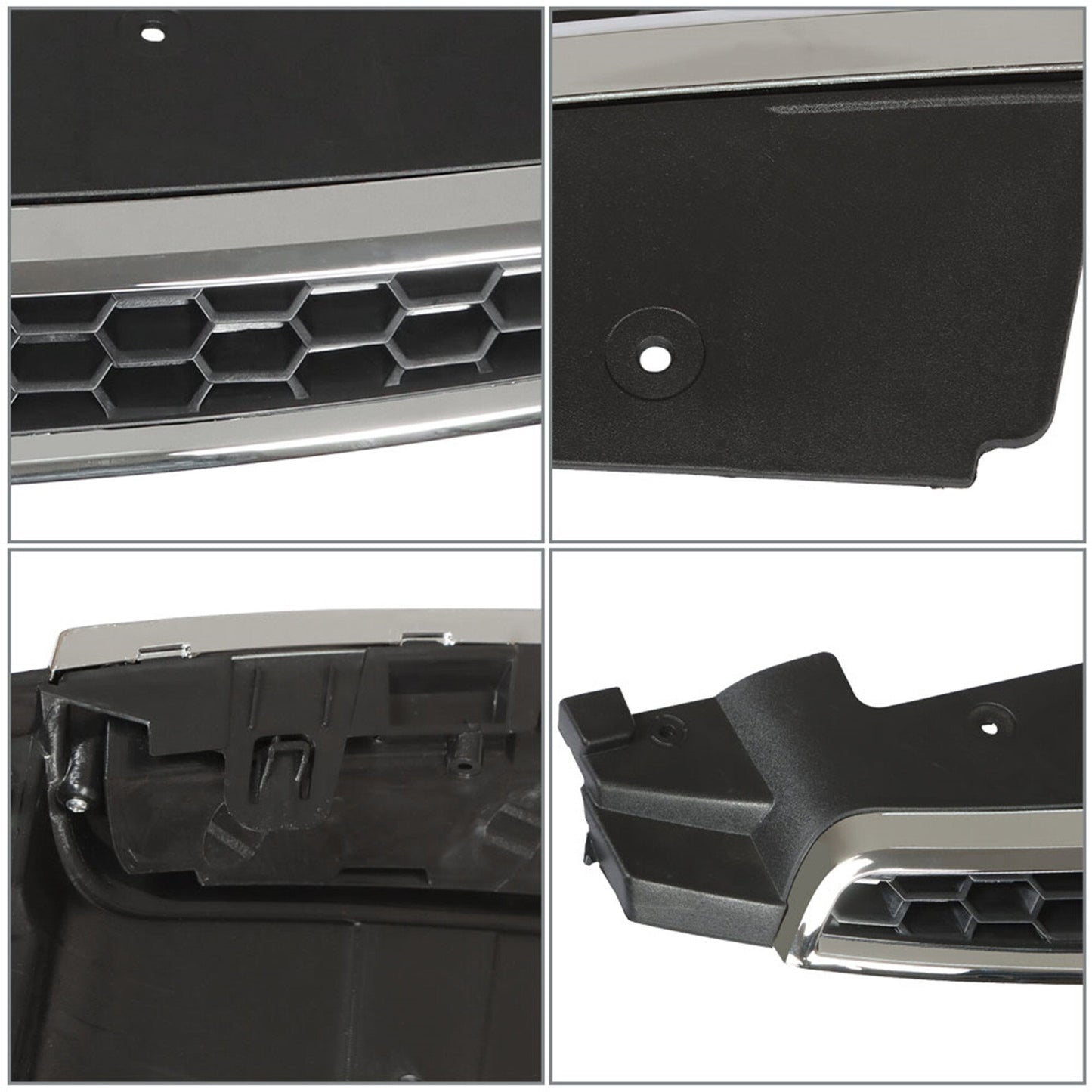 munirater Black Front Upper Top Bumper Grilles Plastic Replacement for 2011 2012 2013 2014 Cruze 96981100 GM1200623