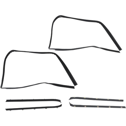 Window Sweep & Run Channel Weatherstrip Kit for 1981-1986 K3500, 6-Piece