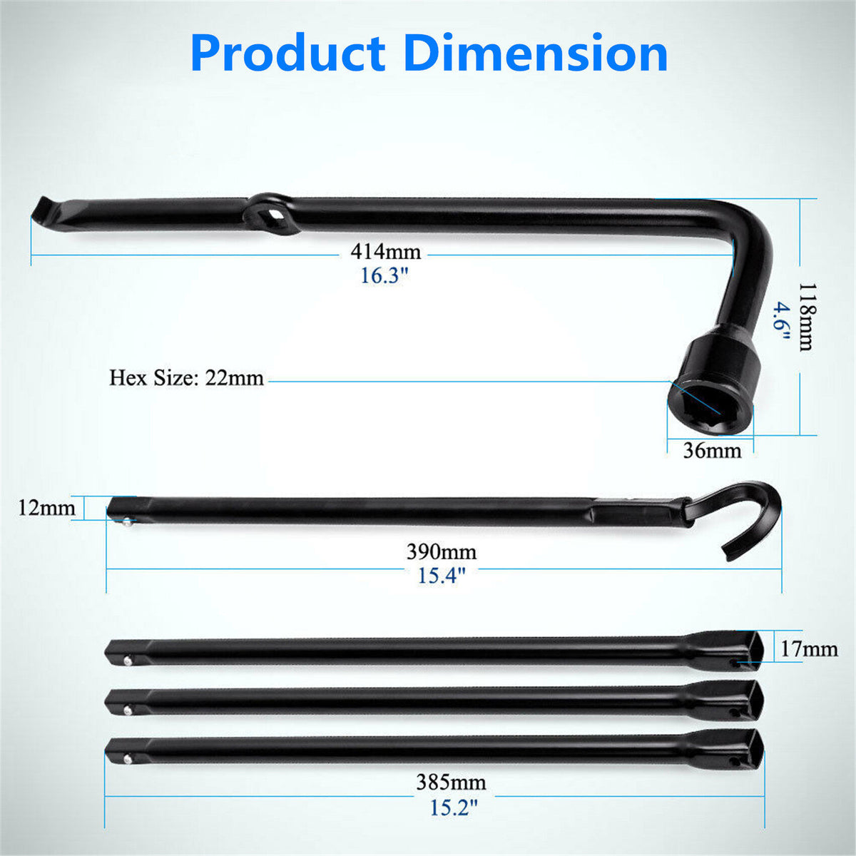 munirater Spare Tire Tool Wheel Wrench Kit Replacement for 2002-2015 Ram 1500