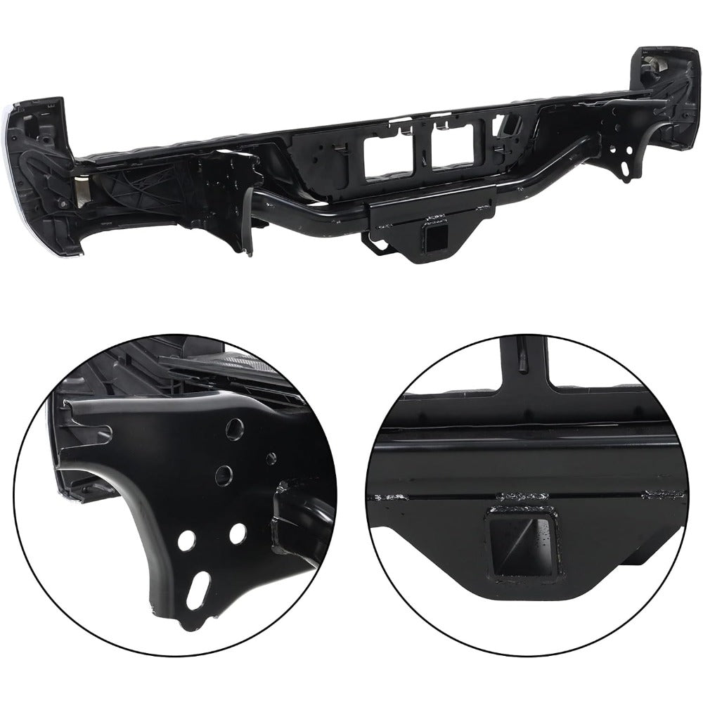 Chrome Steel Rear Step Bumper for Toyota Tacoma 2016-2023, TO1103129