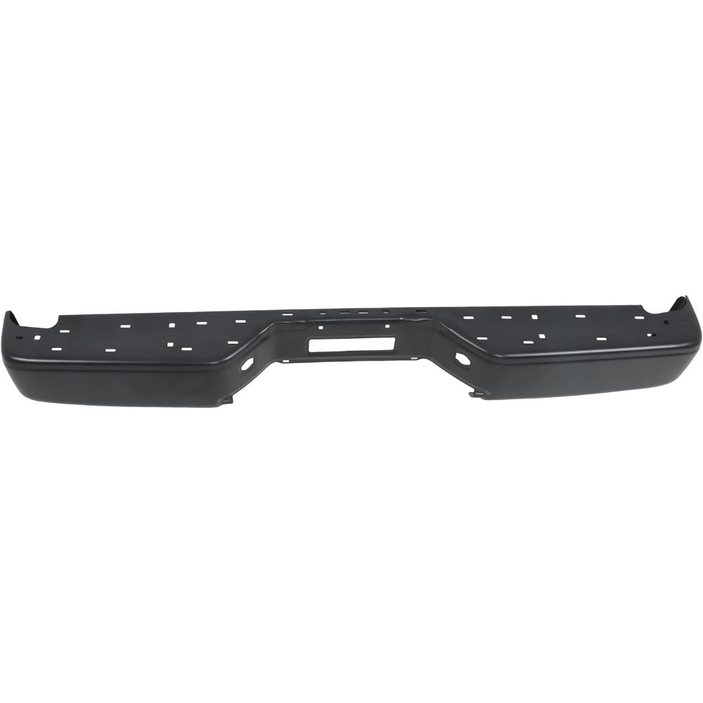 Black Steel Rear Bumper Face Bar for Nissan Titan XE 2007-2010 / S 2011-2015, NI1102152