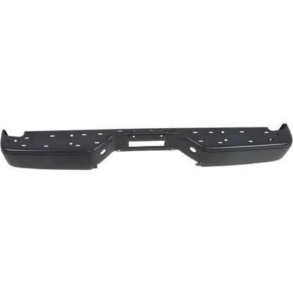 Black Steel Rear Bumper Face Bar for Nissan Titan XE 2007-2010 / S 2011-2015, NI1102152