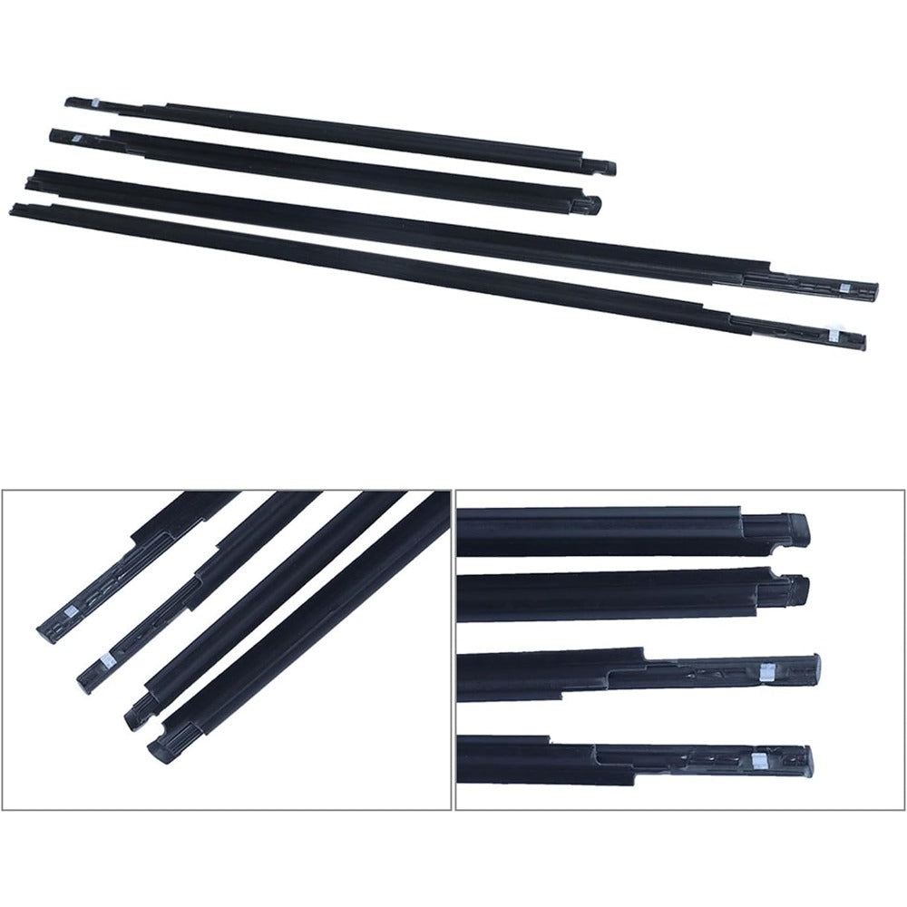 Window Weatherstrip Kit for 2007-2016 Toyota Yaris Sedan, 4-Piece