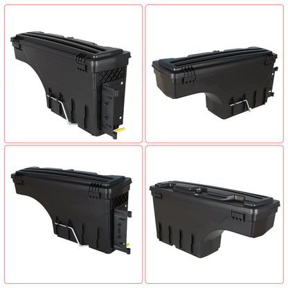 munirater Truck Bed Storage Box Tool Box Replacement for Toyota Tundra 2007-2020 Pickup Waterproof Rear Left Driver Side