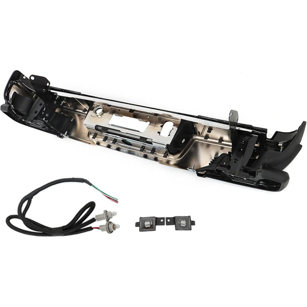 Chrome Rear Step Bumper for Chevrolet Colorado & GMC Canyon 2015-2019, without Sensor Holes, GM1103181