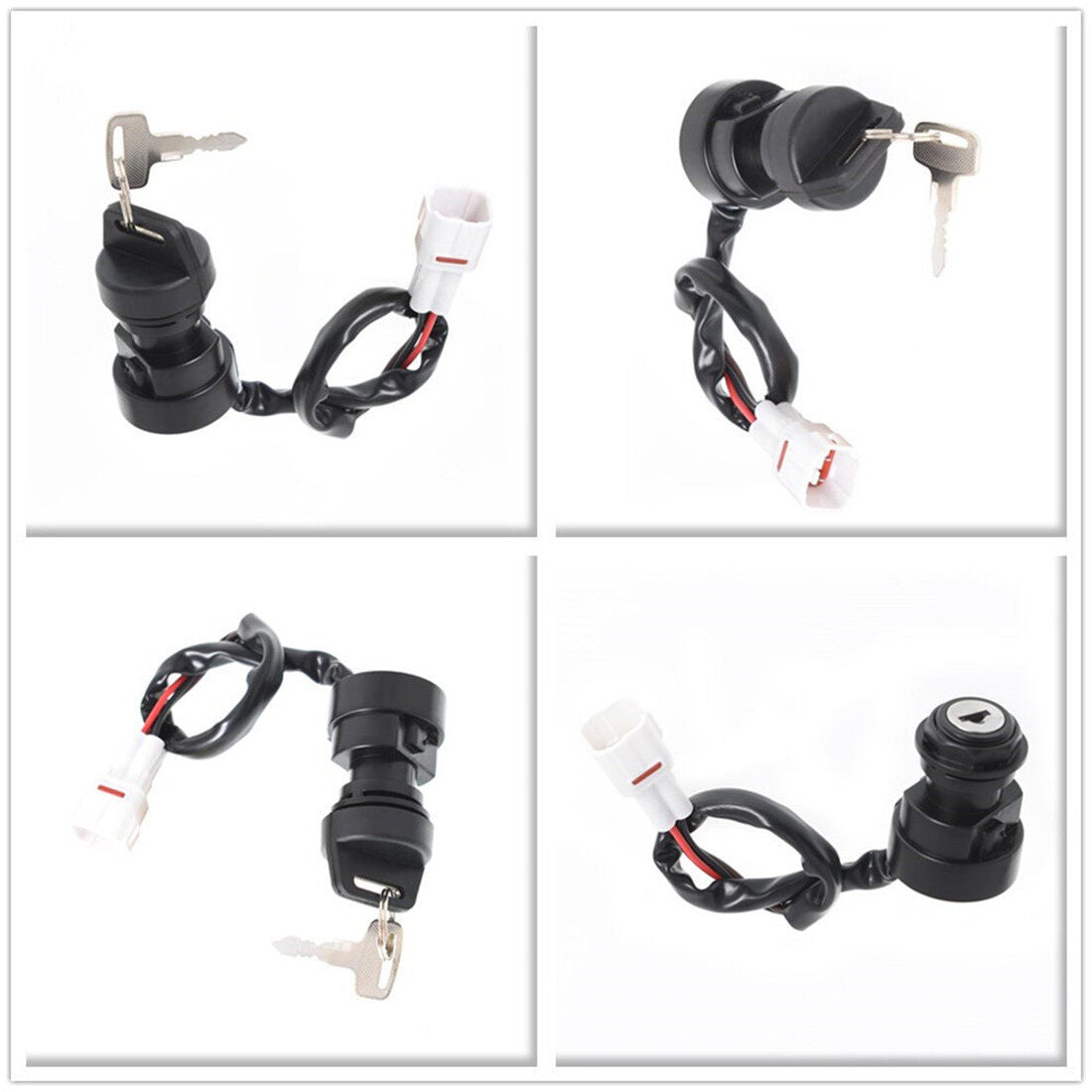 munirater ATV Ignition Key Switch Replacement for Grizzly 600 YFM600 1998-2001 4BD-82510-11-00 4GB-82510-00-00 4GB-82510-10-0