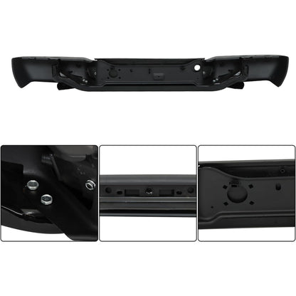 Black Steel Rear Step Bumper for Chevrolet Colorado & GMC Canyon 2004-2007, GM1103146