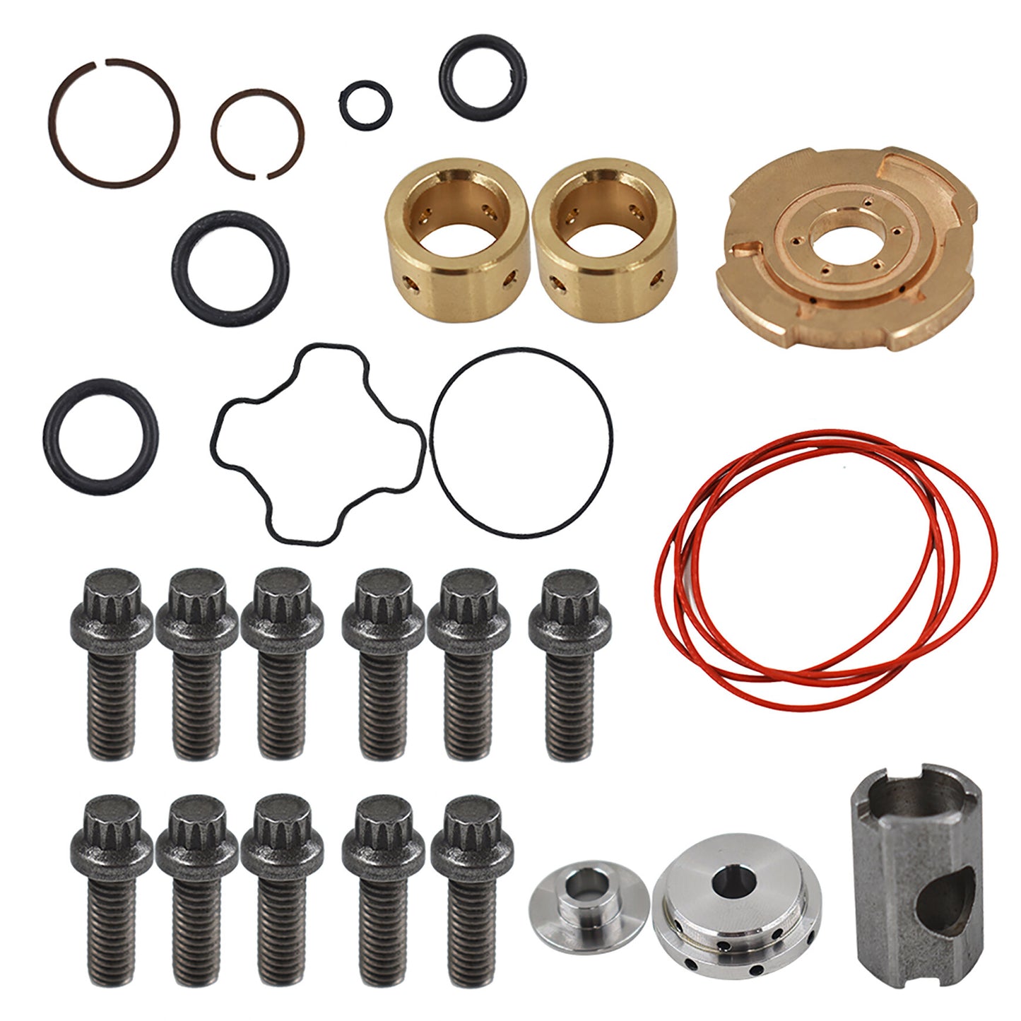 munirater Turbo Compressor 7.3L GTP38 Rebuild Kit Replacement for Powerstroke 1994-1997 TP38 Powerstroke 1997-2003 GTP38 7.3 Litter Turbo 817-1004-002F