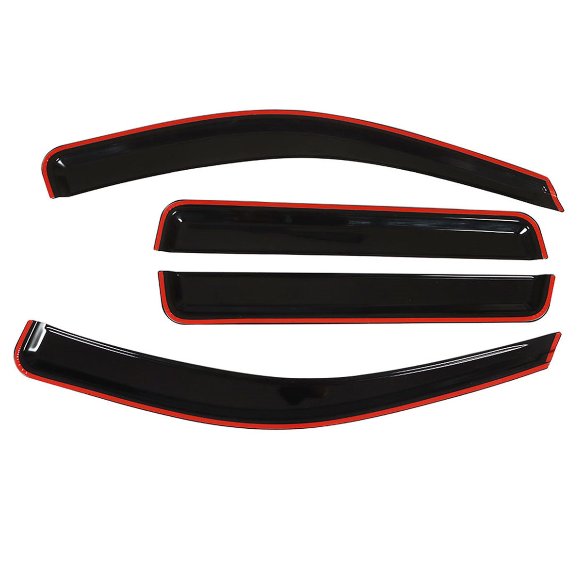 Munirater Side Window Visor Vent Rain Guard Black Acrylic Replacement for 1999-2004 Grand Cherokee