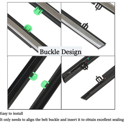 Chrome Outer Window Belt Weatherstrip Kit for 2012-2016 Honda CR-V