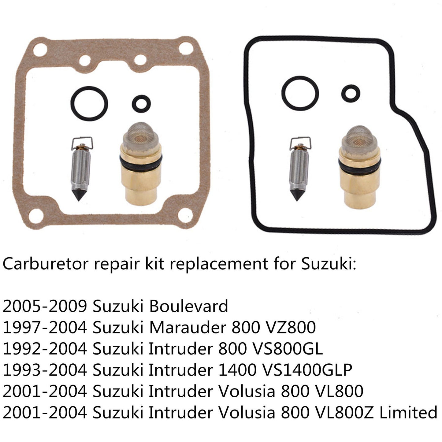 munirater Carburetor Carb Rebuild Kit Replacement for 92-04 Intruder 800 1400 VS800GL VS140