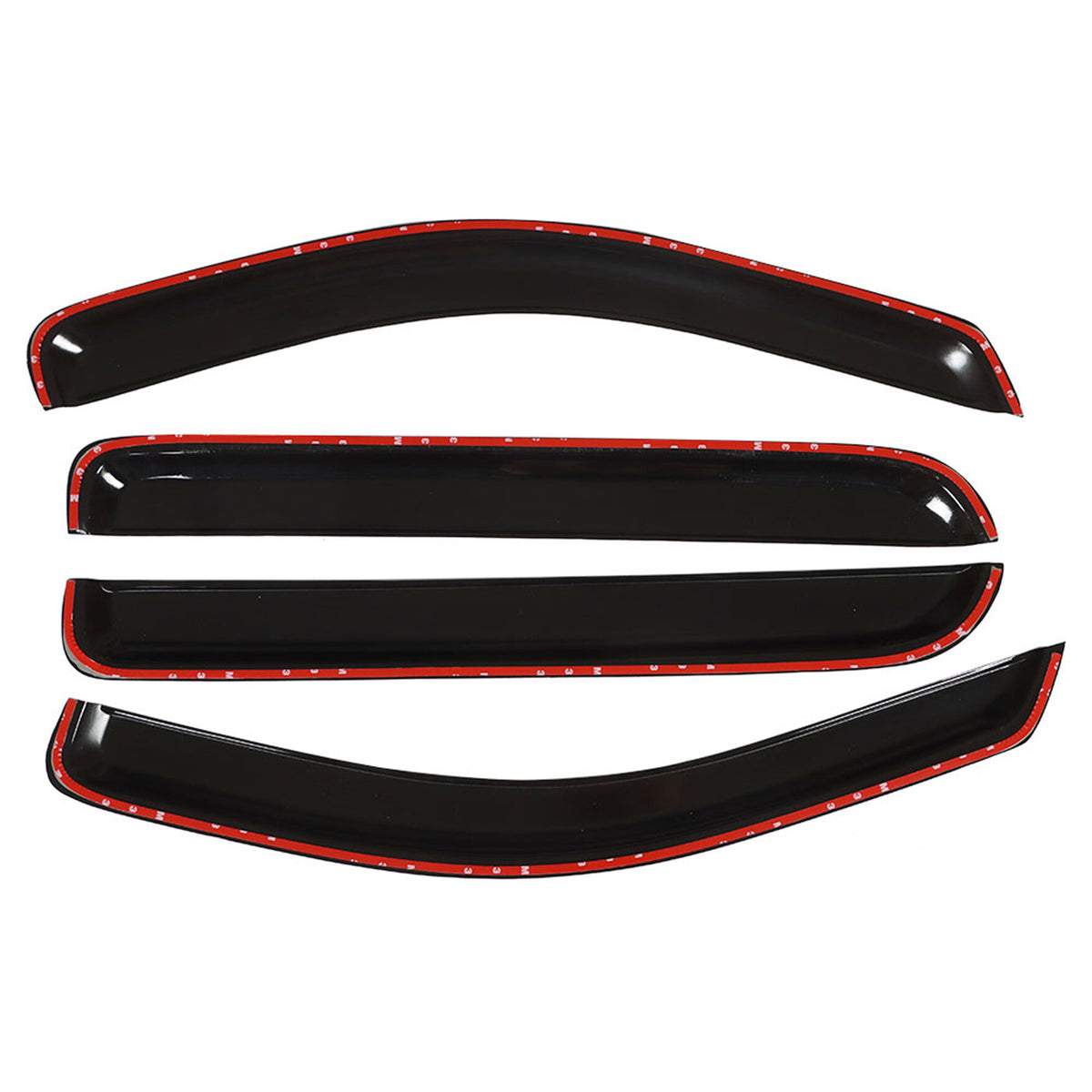 munirater Side Window Visor Vent Sun Rain Guard Deflector Replacement for 2005-2008 F-150 Crew Cab Pickup 4-Door