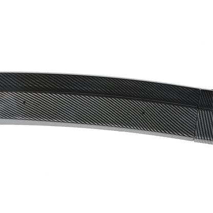 munirater Front Bumper Splitter Lip Kit Plastic Carbon Fiber Black CS Style Replacement for 2015 2016 2017 2018 2019 F80 F82 F83 M4 M3