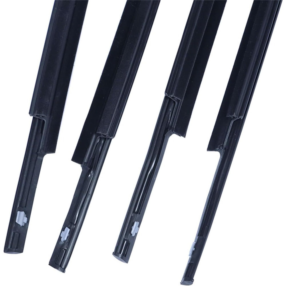 Window Weatherstrip Kit for 2007-2018 Toyota Tundra CrewMax, 4-Piece