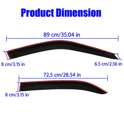 munirater Side Window Visor Vent Rain Guard Deflector Replacement for 1996-2000 Civic Sedan 4-Door