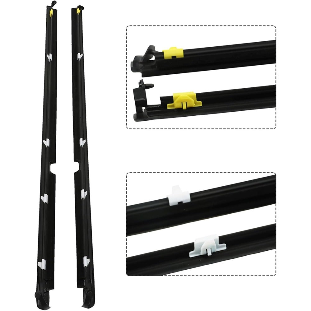 Door Glass Window Weatherstrip Kit for 1990-2005 Mazda Miata MX-5, 4-Piece
