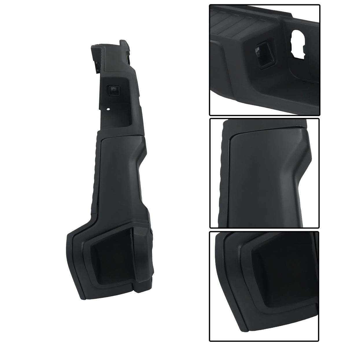 Black Steel Rear Bumper Assembly Replacement for F250 F350