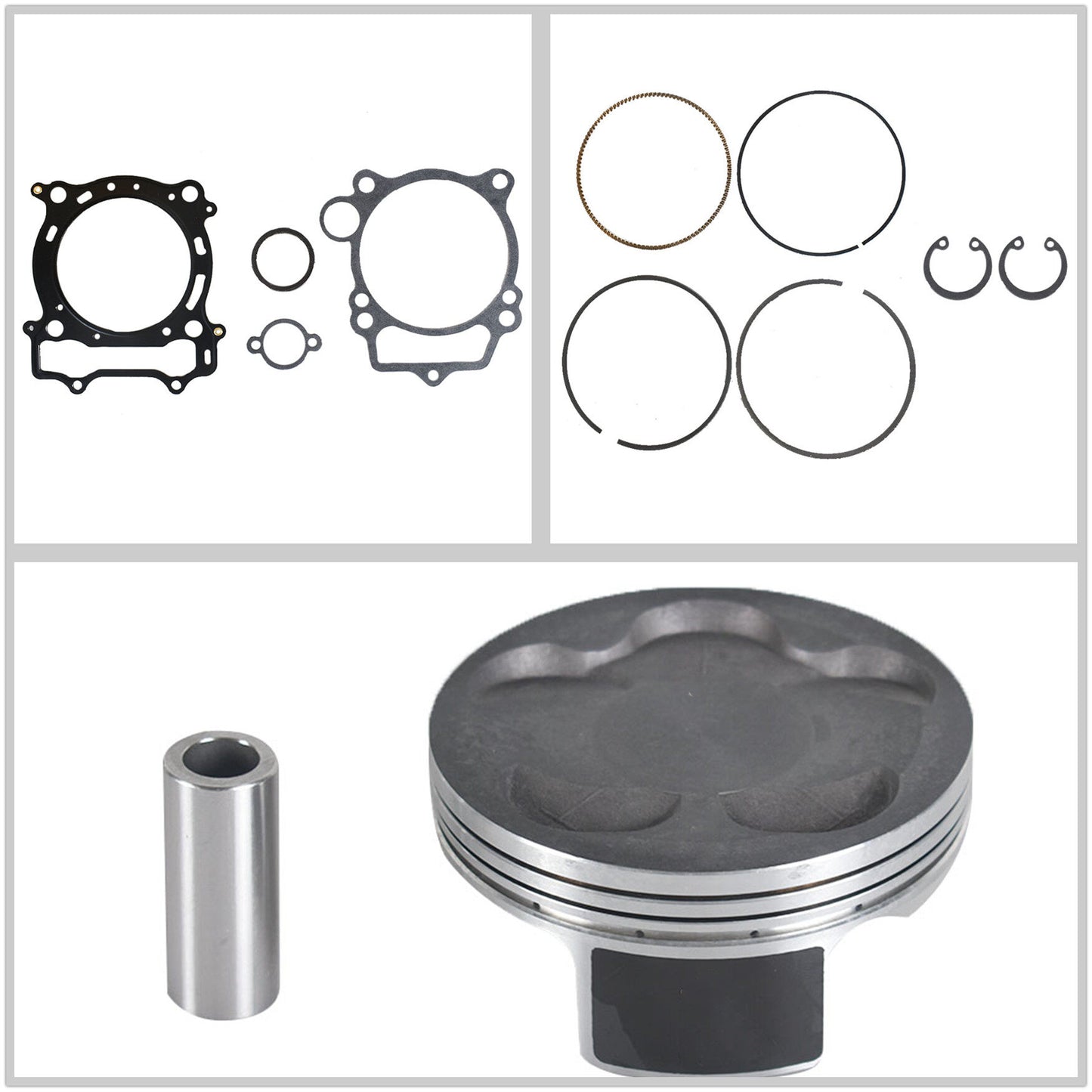 munirater Cylinder Piston Kit Replacement for Yamaha YFZ450 Stock Bore 95mm 2004-2009 5TA - 11311-12 - 00