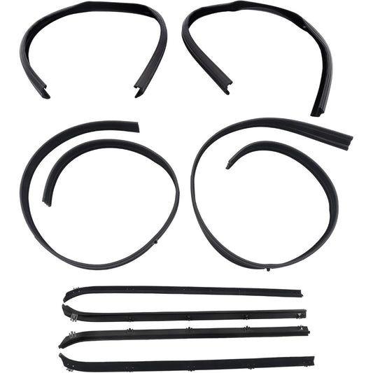 Window Weatherstrip & Division Bar Channel Kit for Dodge D/W Trucks, 8-Piece