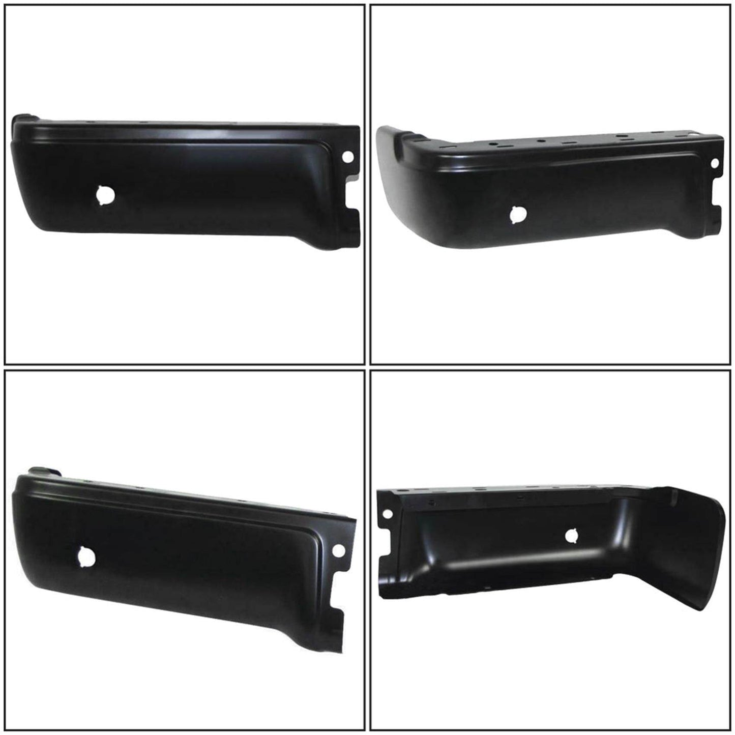 munirater Left Rear Bumper End Cap Black with Sensor Holes Replacement for 2009-2014 F150 FO1102373