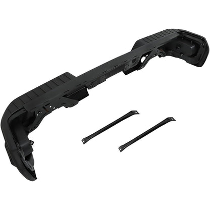 Primed Rear Step Bumper Assembly for Chevrolet Silverado 1500 & GMC Sierra 1500 2019-2023, without Sensor Holes