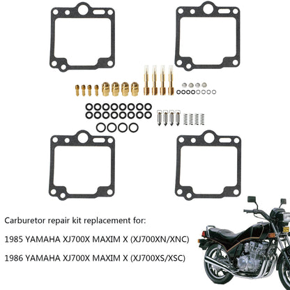 munirater 4Pcs Carburetor Repair Kit Rebuild Set Replacement for Yamaha XJ700X XJ 700 XJ700 MAXIM X