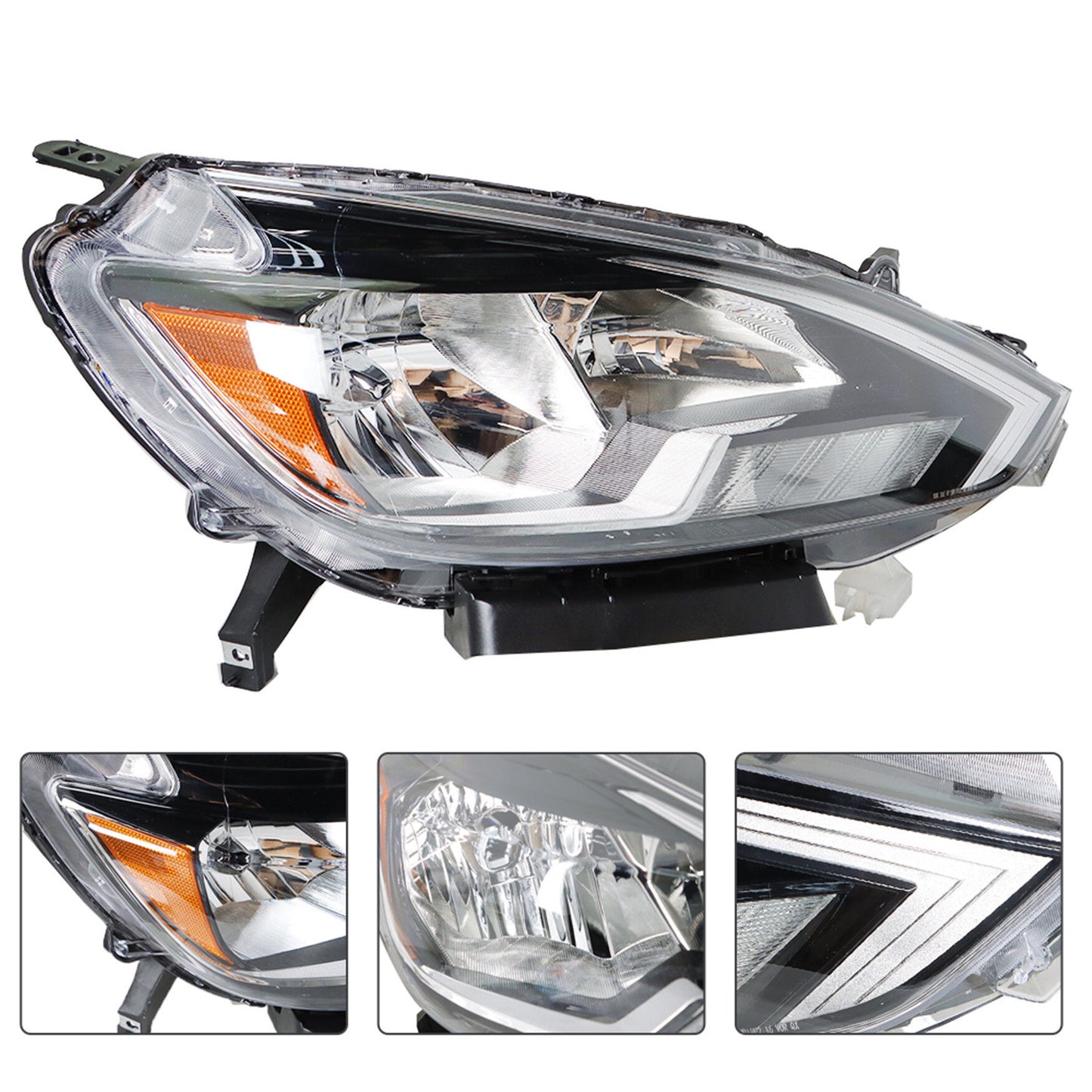 munirater Left+Right Headlights For 2016-2018 Nissan Sentra Halogen Type Projector