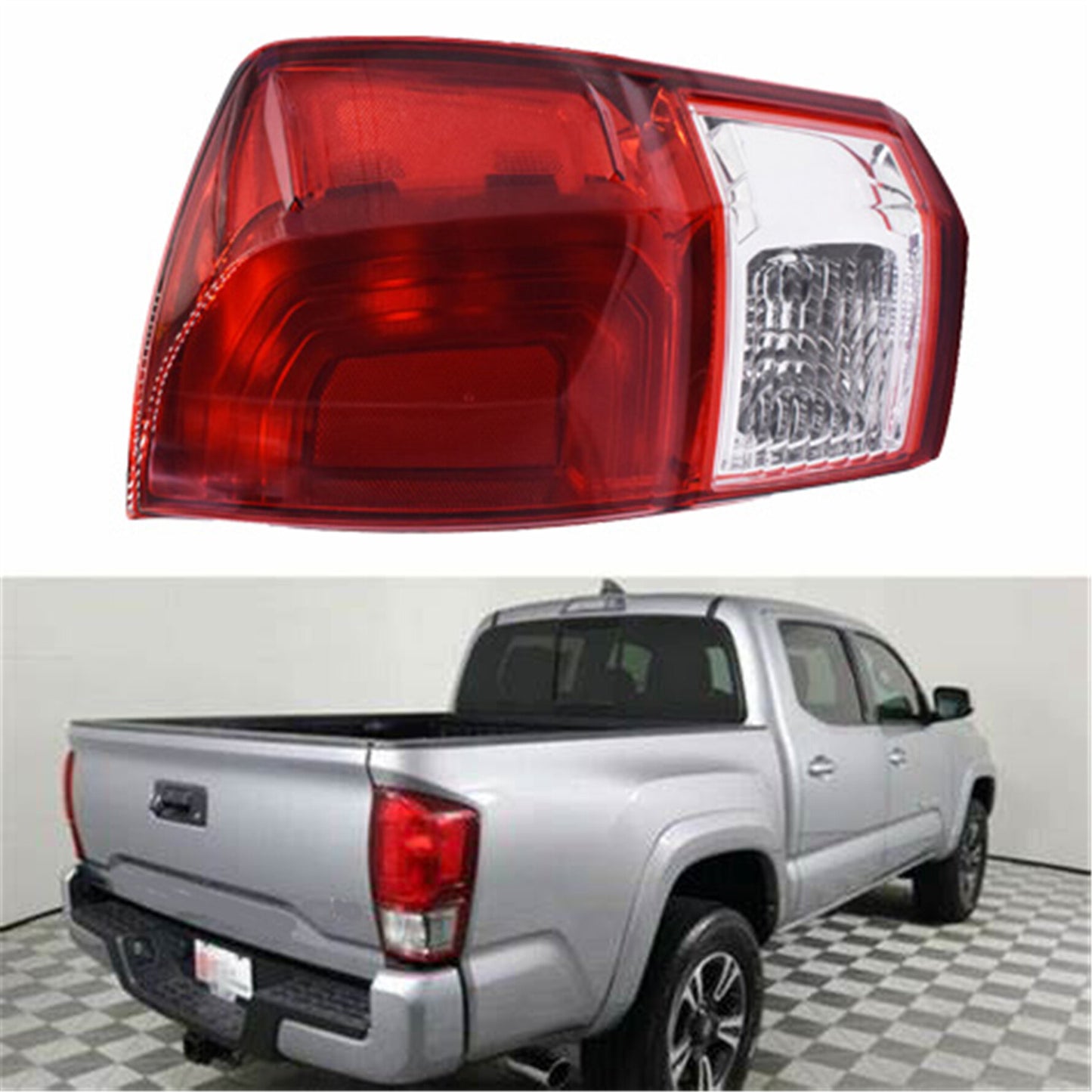 munirater Passenger Side Rear Tail Light Right Brake Lamp Replacement for 2016 2017 Toyota Tacoma SR SR5 8155004170, 81550-04170