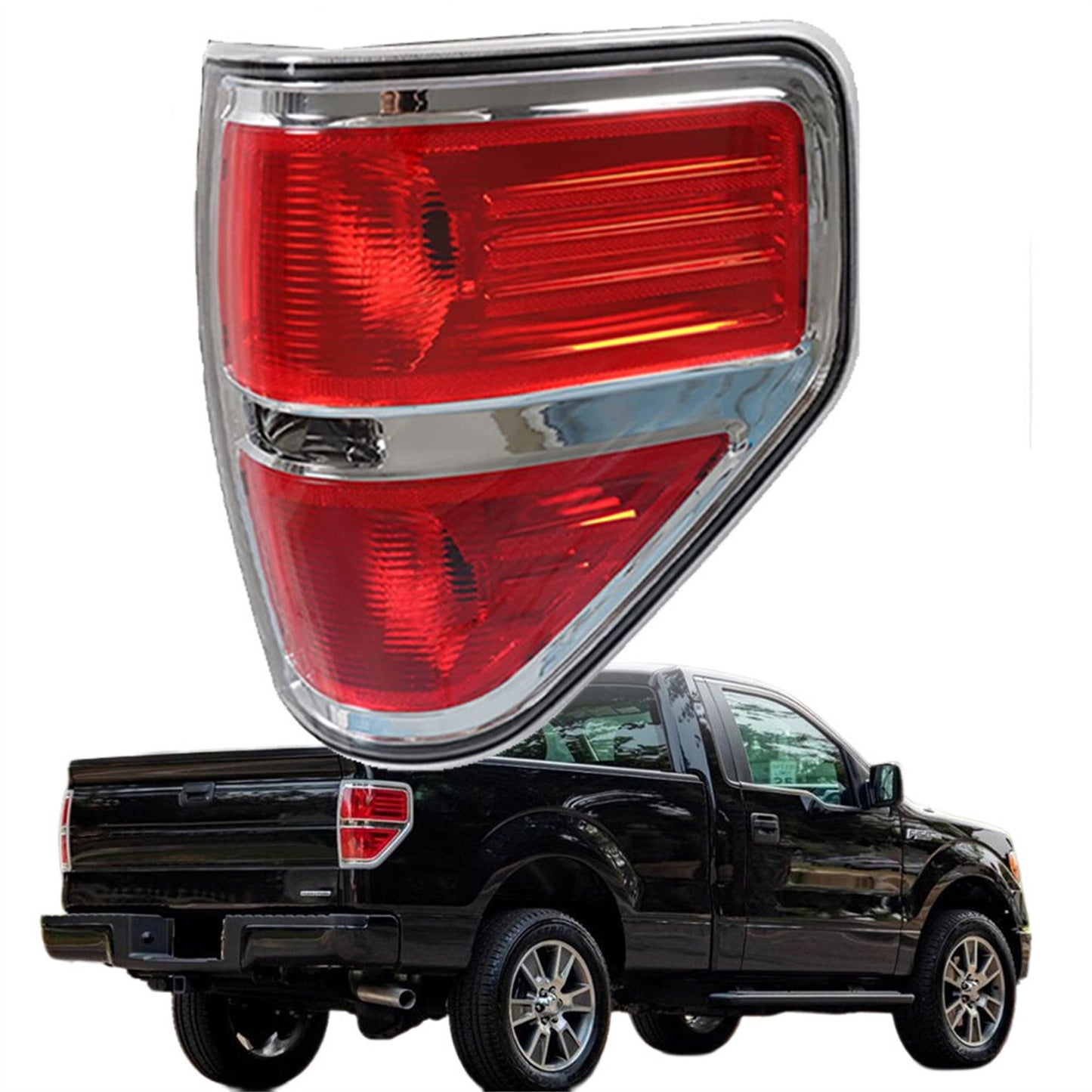 munirater RH Tail Light Assembly Replacement for 2009-2014 F150 F-150, Replaces Tail Light Rear Brake Lamp Passenger Side BL3Z13404B, FO2819143