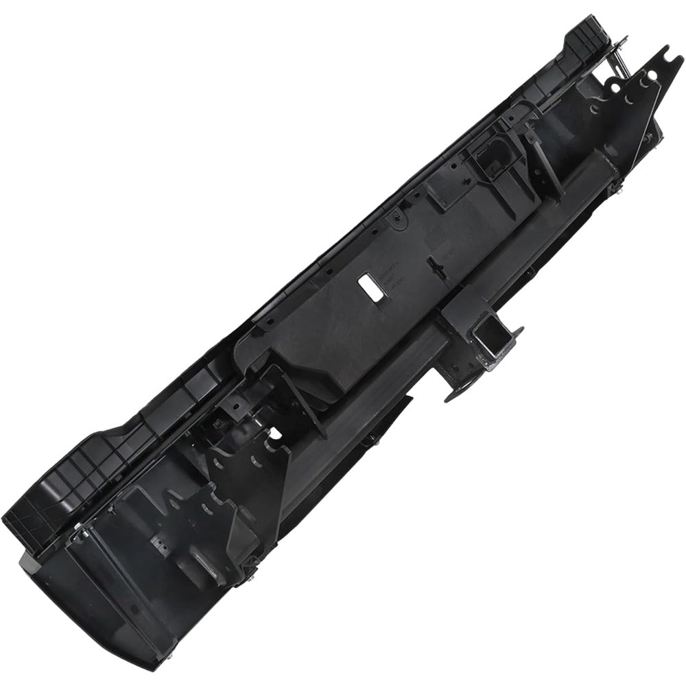 Black Rear Step Bumper for Toyota Tundra 2022-2024, with Sensor Holes, for Tow-Hitch Models, TO1103146