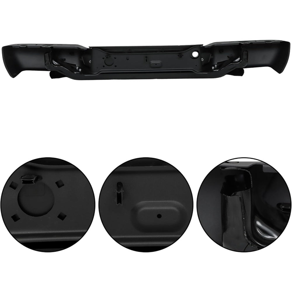 Black Steel Rear Step Bumper for Chevrolet Colorado & GMC Canyon 2008-2012, GM1103157