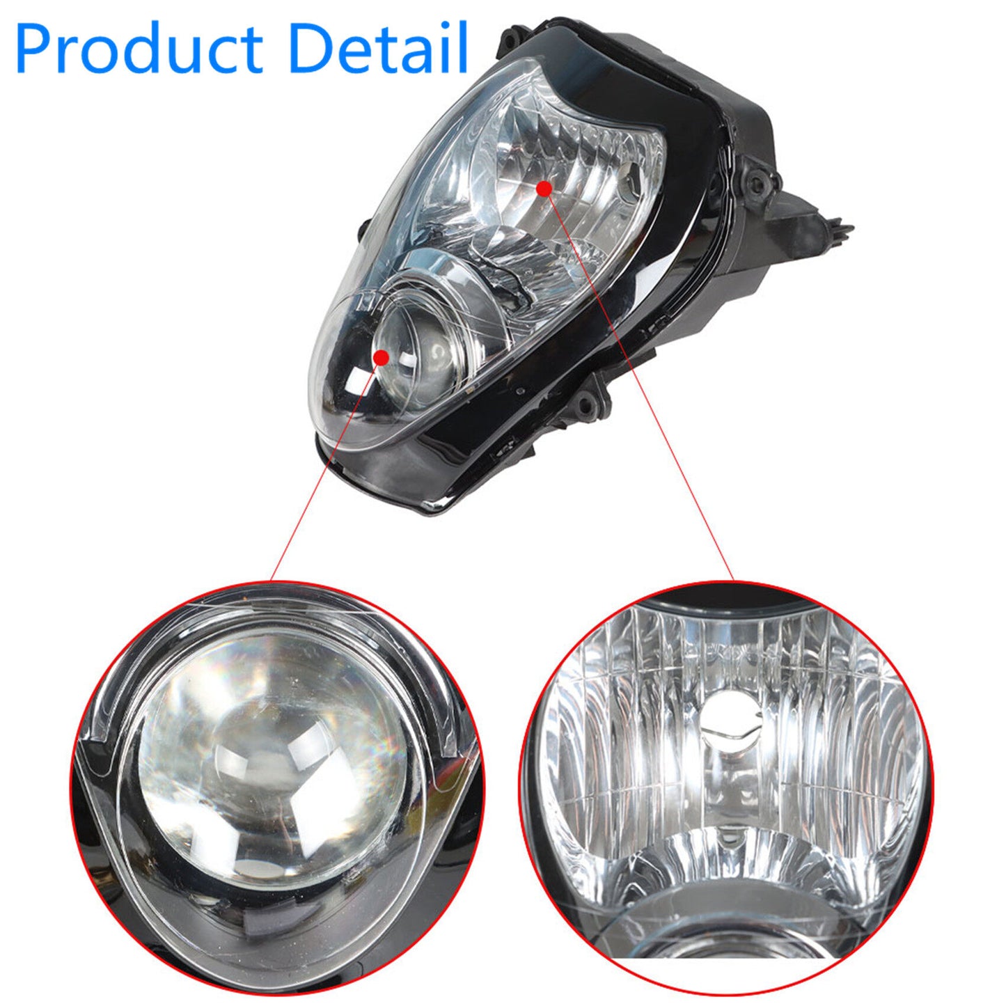 Upgrade Your Ride with Brighter Front Motorcycle Headlight Replacement for Suzuki GSXR 1300 (1997-2007)