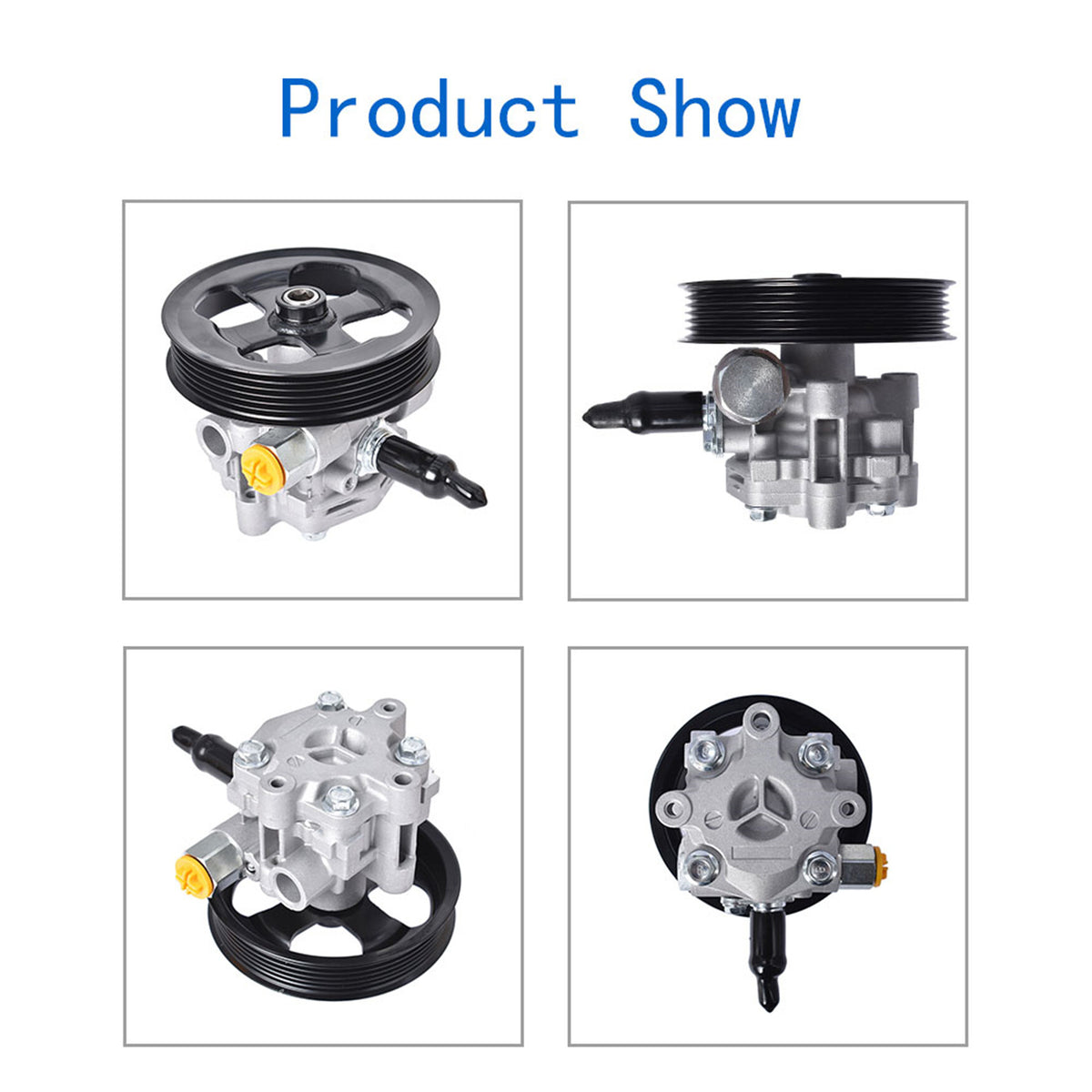 munirater Power Steering Pump with Pulley Replacement for 2011-2014 200, 2007-2010 Cirrus, 2007-2010 Sebring, 2008-2014 Avenger, 2009-2015 Journey