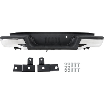 Chrome Steel Rear Step Bumper for Ford Ranger 2019-2023, FO1103229