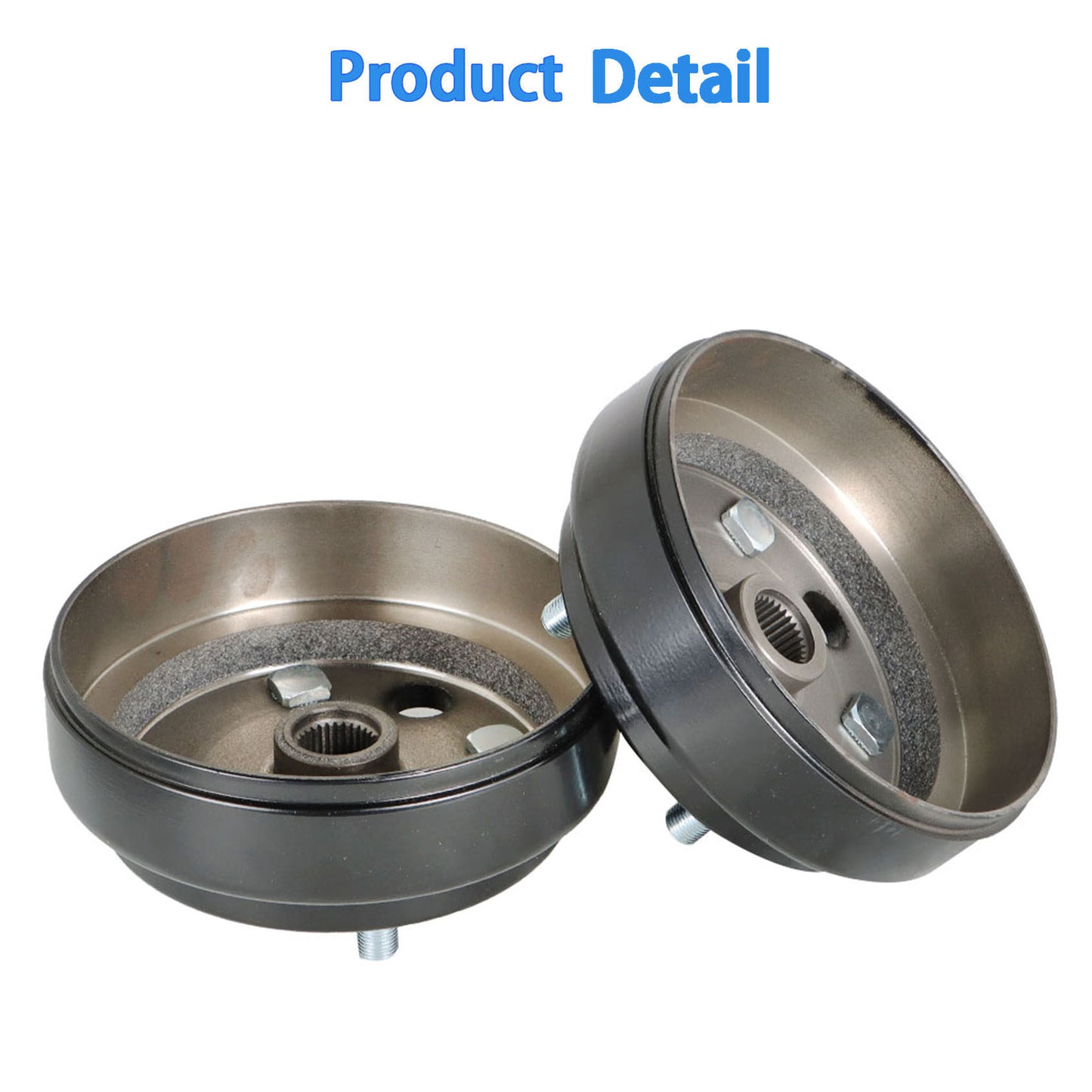 munirater 2 Pack Golf Cart Brake Drum 30 Teeth 21807G1 41843-94 Replacement for RXV 1991+ Golf Carts