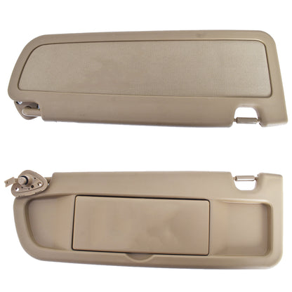 munirater Left Driver Side Beige Sun Visor Replacement for 2006-2011 Honda Civic 83280-SNA-A01ZB