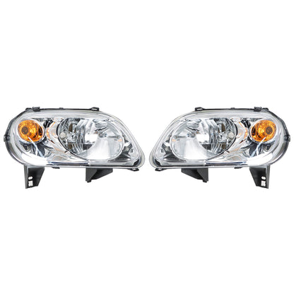 munirater Right+Left Side Headlights Pair For 2006-2011 Chevy HHR Halogen Chrome