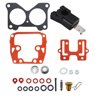 munirater 2 - Pack Carburetor Rebuild Kit Replacement for Johnson V4 85 90 100 115 125 140 HP 439076