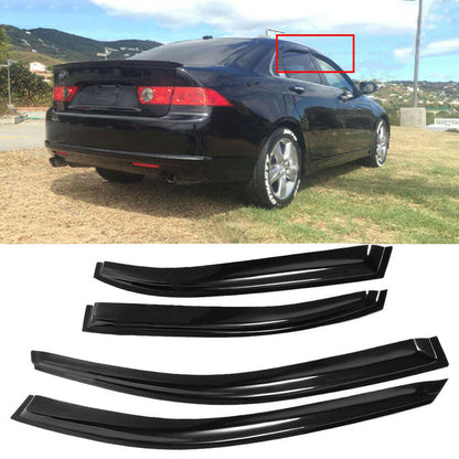 munirater Window Visor Rain Guard Deflector Replacement for 2004-2008 Acura TSX CL8 Euro-R