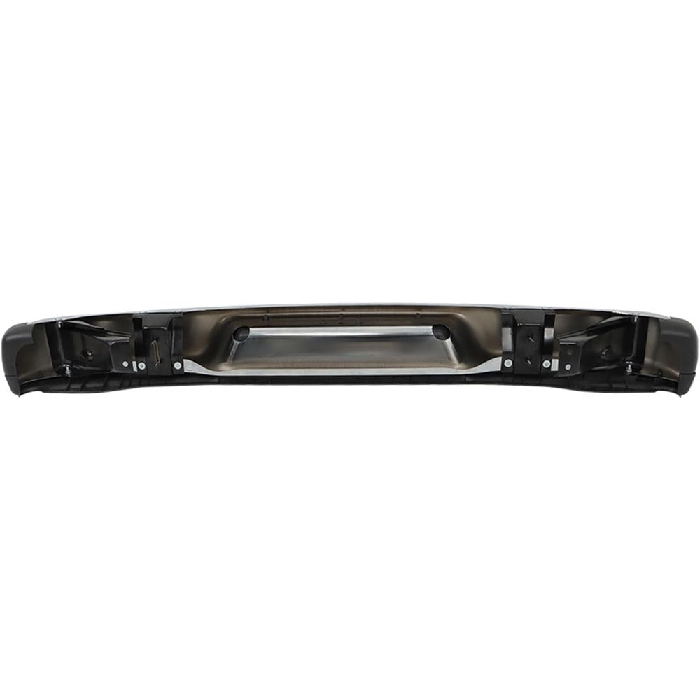 Chrome Rear Step Bumper for Chevrolet Express & GMC Savana 1996-2021, without Sensor Holes