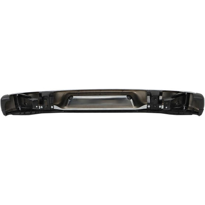 Chrome Rear Step Bumper for Chevrolet Express & GMC Savana 1996-2021, without Sensor Holes