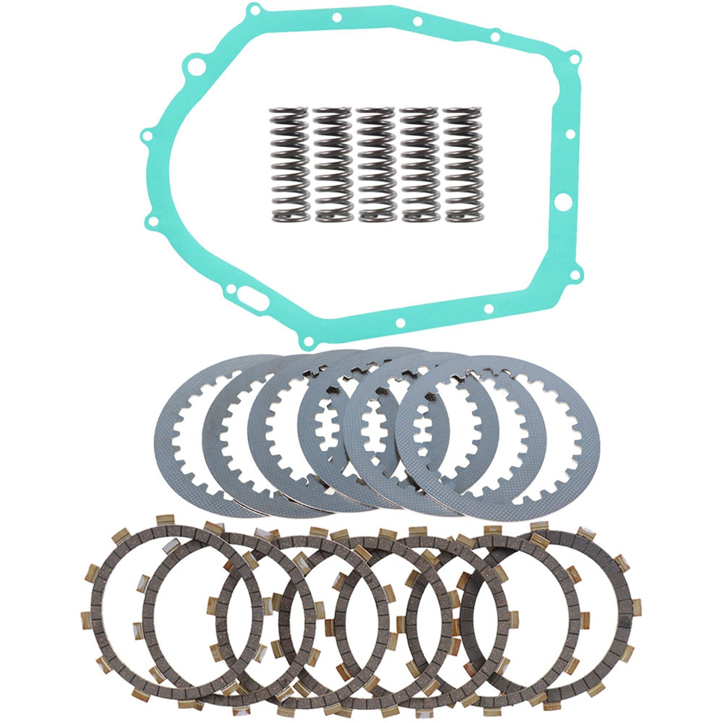 munirater Heavy Duty Clutch Kit Discs Disks Springs Gasket Replacement for 1987-2004 Yamaha Warrior 350