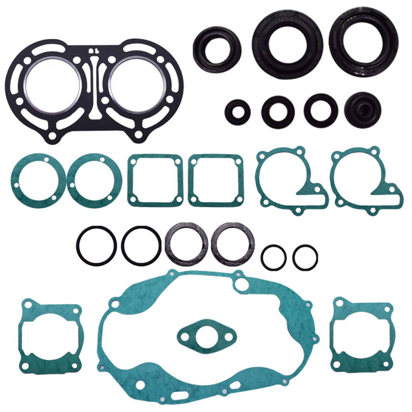 munirater Engine Gasket Rebuild Kits Gasket Set with Oil Seals Kit Replacement for Yamaha Banshee 350 1987-2006 YFZ350