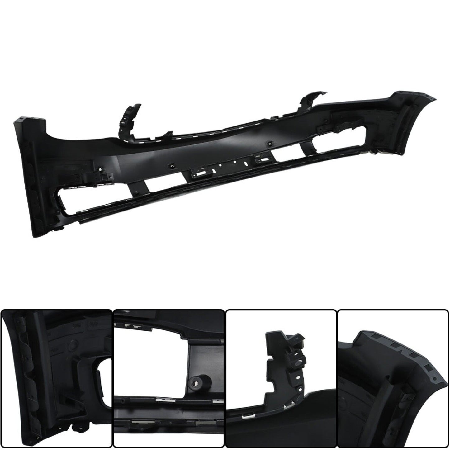 munirater Front Bumper Cover Fascia Primed Replacement for 2015-2020 Suburban Tahoe GM1000974 23320623 W/Sensor Holes