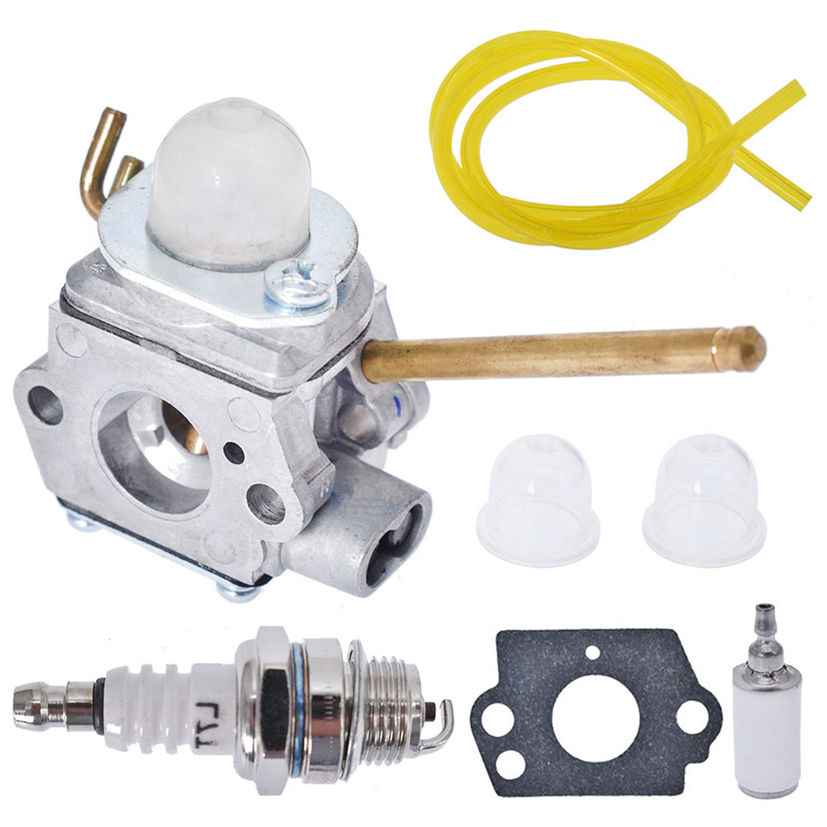 munirater Carburetor,Replacement for Homelite UT-08520 UT-08921 UT-08550 UT-08951 26CC Blower with Fuel Line Filter Spark Plug