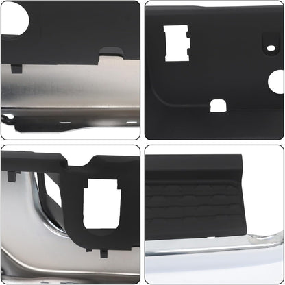 Chrome Rear Bumper Face Bar and Step Pad Kit for Ram 2500 / 3500 2019-2024