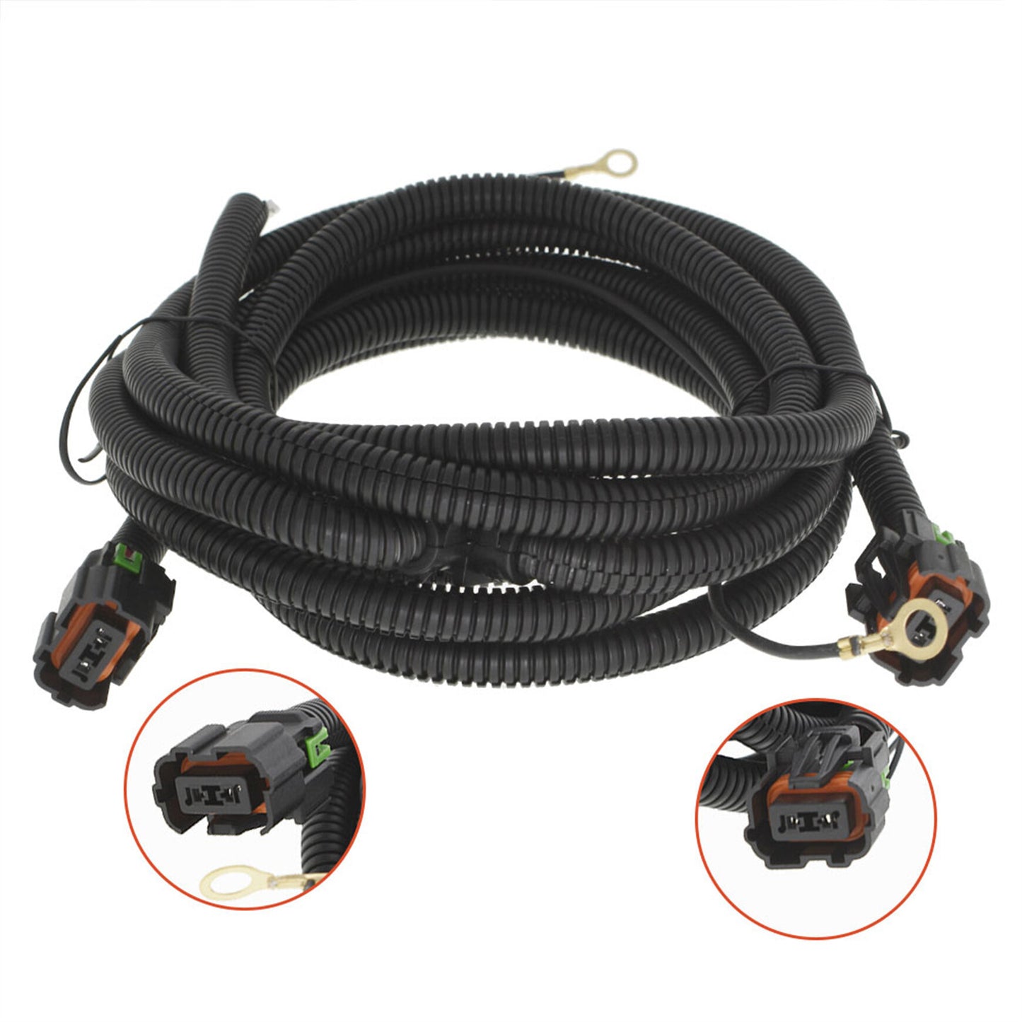 munirater Fog Light Wiring Harness Replacement for 2007-2014 Chevy Silverado 1500 2500 HD 3500 HD