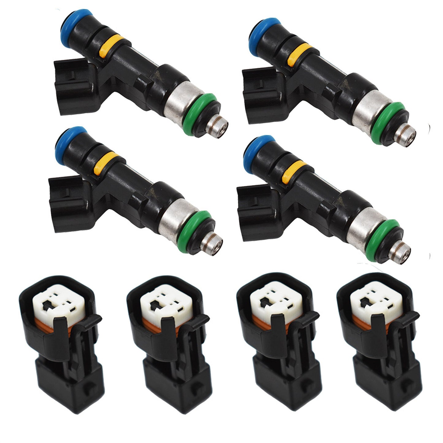 munirater 4-Pack Fuel Injectors Replacement for Audi A4 TT VW Golf Jetta Acura 1.8T turbo 0280158117 630CC